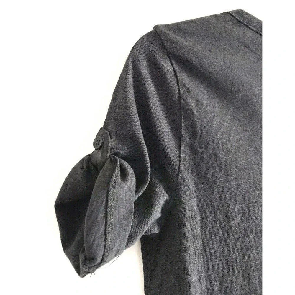 J. Crew | T-shirt Dress Women Size M Gray Cotton Short Sleeves Crew Neck Popover